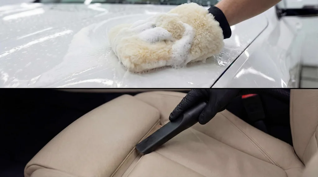 手洗い洗車+車内清掃セットのイメージ
